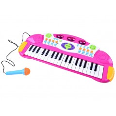 Vaikiškas pianinas su mikrafonu