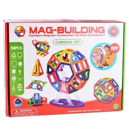 Magnetinis konstrukcinius „Mag-Building“ 59 vnt.
