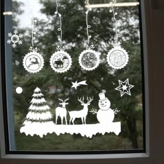 Kalėdiniai langų lipdukai "Miškas"