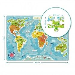 Dodo dėlionė Pasaulio žemėlapis (100 det.)