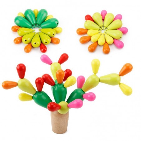 Montessori metodikos žaislas,Balansinis kaktusas"